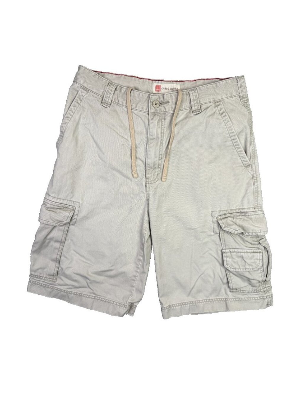Mossimo Cargo Shorts Mens 33 Khaki Beige Skater Grunge Punk Long Baggy Y2K